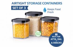 Rasoi bazaar Plastic Grocery Container  - 550 ml