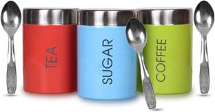 STEEPLE Steel Tea Coffee & Sugar Container  - 800 ml