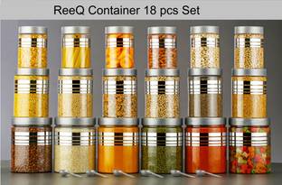 ReeQ Plastic Grocery Container  - 1200 ml, 650 ml, 350 ml