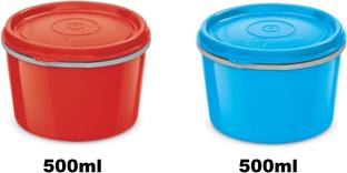 MILTON Plastic, Steel Fridge Container  - 500 ml, 500 ml