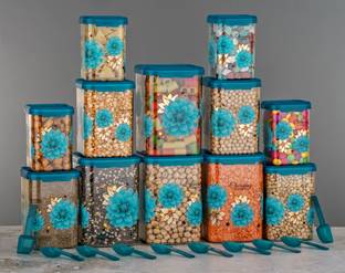 BENNUR 7 Plastic Grocery Container  - 950 ml, 650 ml, 350 ml