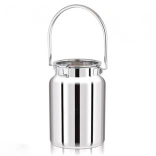 Classic steel Stainless Steel Milk Container  - 5 L, 5000 ml