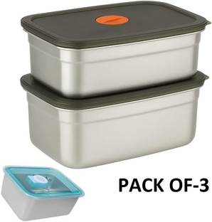 REVATAKG Stainless Steel Fridge Container  - 550 ml, 1000 ml, 1500 ml