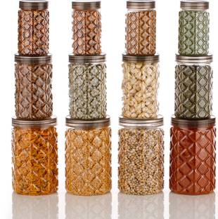 ATMAN Plastic Cookie Jar  - 350 ml, 650 ml, 1200 ml