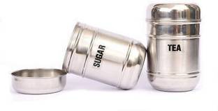 STEEPLE Steel Tea Coffee & Sugar Container  - 700 ml