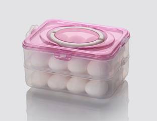 JIGSHTIAL Plastic Egg Container  - 2 dozen