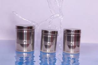 Tactware Silver Tea Coffee & Sugar Container  - 2100 ml, 1700 ml, 1250 ml