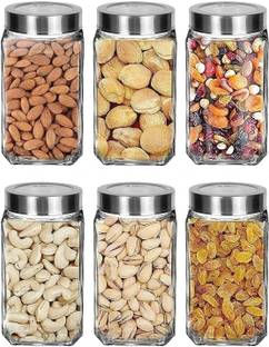 shree labh mart Glass Grocery Container  - 1000 ml