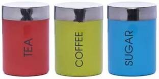 VISAXMI Steel Tea Coffee & Sugar Container  - 800 ml