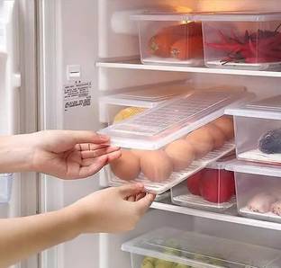 Dipzon villa Plastic FOOD VEGETABLE FRUIT FRIDGE STORAGE BASKET CONTAINER Organizers Box Freezer Storage Basket