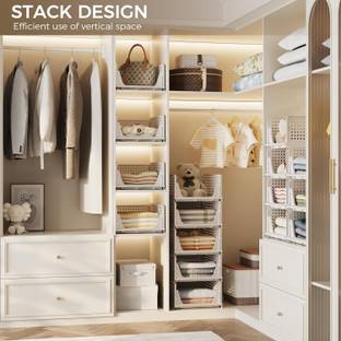 HAVEU stackable wardrobe organizer PP Collapsible Wardrobe