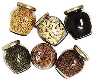 Urva Fashion Glass Grocery Container  - 500 ml