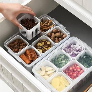 AK10ZONE Plastic Fridge Container  - 2200 ml