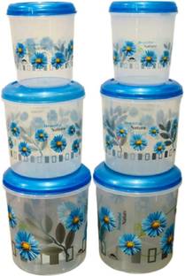 uma khodal Plastic Grocery Container  - 3000 ml, 3000 ml, 2000 ml, 2000 ml, 1000 ml, 1000 ml