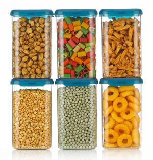4 SACRED Plastic Grocery Container  - 1200 ml