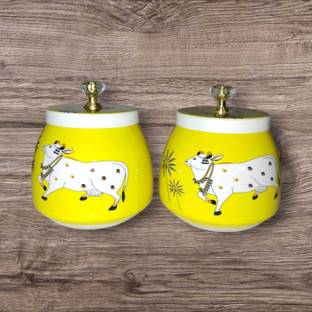 Manha Export Iron Cookie Jar  - 250 ml