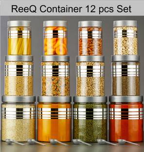 ReeQ Plastic Grocery Container  - 1200 ml, 650 ml, 350 ml