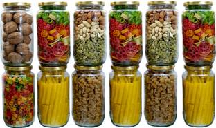 Gloshine Glass Pickle Jar  - 1100 ml