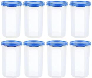 Cutting EDGE Slim Air-Tight Leak Resistant Plastic Round Modular Container for Grocery  - 585 ml प्लास्टिक यूटीलिटी कंटेनर