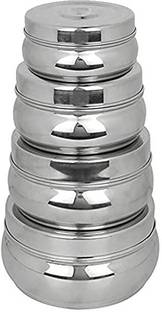 HM EVOTEK Steel Cookie Jar  - 300 ml, 450 ml, 600 ml, 750 ml