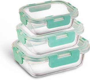 Allo Glass Fridge Container  - 370 ml, 640 ml, 1040 ml