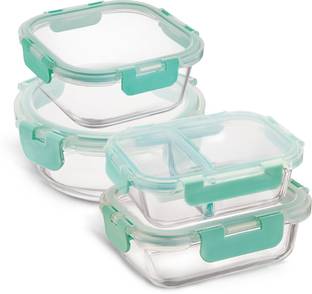 Allo Glass Fridge Container  - 580 ml, 640 ml, 800 ml, 930 ml