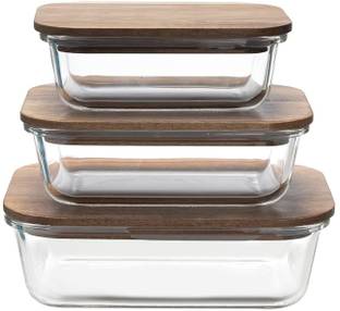 KUBER INDUSTRIES Glass Utility Container  - 370 ml