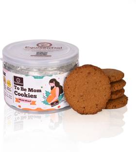 equisential Mom Cookies - Whole Wheat | Rich in Iron, Calcium & Fibre | 250g Cookies Biscuit