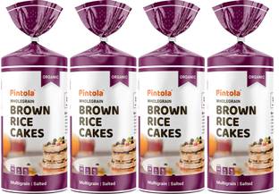 Pintola Organic Wholegrain Brown Rice Cakes - Multigrain (Salted) Cookie Cake High Fiber Biscuit