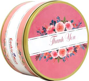Cookieman Thank You Assorted Cookies Gift Pack Box - 300g | Assorted Cookies in Tin Box Cookies Biscuit