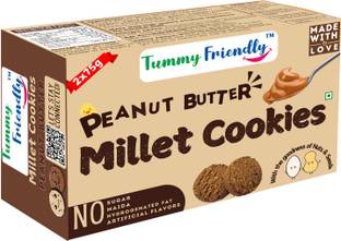 TummyFriendly Foods Ragi Millet Cookies- Peanut Butter . Healthy Biscuits for Kids, Babies & Adults Cookies Biscuit