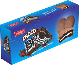 BAKEMATE CHOCO BRO BISCUITS 150G - CHOCO CREAM, 10PCS, CRUNCHY Cookies Biscuit