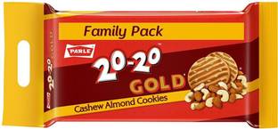 PARLE 20-20 Cashew Almond Cookies Biscuit