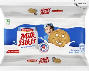 BRITANNIA Milk Bikis Biscuits Cream Sandwich Biscuit