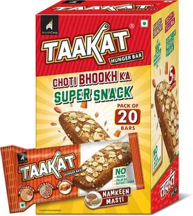 Taakat Hunger Bar Multigrain Baked Bar - Namkeen Masti Box Multi Grain Biscuit