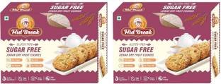 MidBreak Sugar Free Jowar (Sorghum) Millets & Dry Fruit Cookies | Healthy Sugar Free Cookies Biscuit