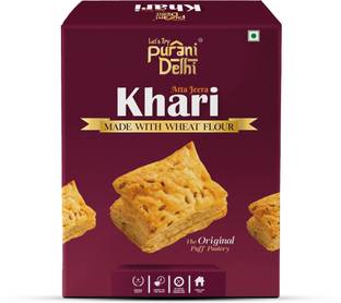 Let's Try Purani Delhi Khari - Made with Wheat Flour Cookies Biscuit