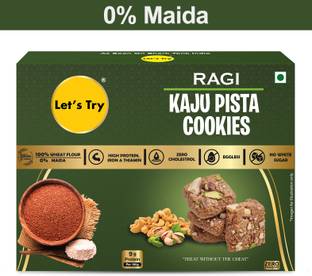 Let's Try Ragi Kaju Pista Cookies Biscuit