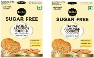 De Best Sugar Free Oats & Almonds Cookies, Premium Handmade, Tasty & Crunchy, Eggless Cookies Biscuit