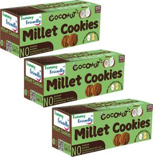 TummyFriendly Foods Ragi Millet Cookies-Coconut. Healthy Biscuits for Kids, Babies & Adults Cookies Biscuit