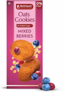nutrisum Oats Cookies - No Added Sugar - Mixed Berries Cookies Biscuit