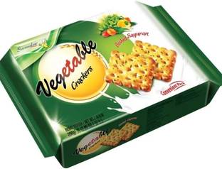 Samudra Vegetable Crackers Biscuit a Vegetable Flakes, Spices, Salt And Light, Crispy Cracker