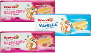 Pickwick Raspberry and Vanilla Wafer Biscuits Assorted Biscuit