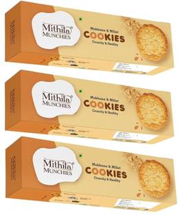 Mithila Munchies Makhana & Millet Cookies - 100Gm Cookies Biscuit