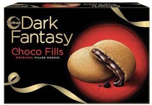 Sunfeast DARK FANTASY CHOCO FILLS FILL WITH CHOCOLTE Cookies Biscuit