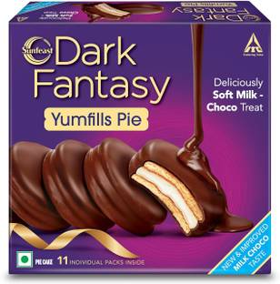 Sunfeast Dark Fantasy Yumfills Pie SOFT MILK CHOCO TREAT COOKIES Cookie Cake Biscuit