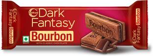 Sunfeast Dark Fantasy Bourbon, Classic Biscuit Made With Real Chocolate Cream Filled Biscuit