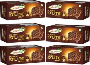 wheafree Choco D'Lite Biscuits - Gluten Free - Pack of 6 (100g each) Cookies Biscuit
