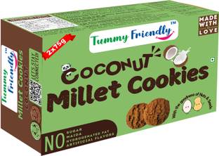 TummyFriendly Foods Ragi Millet Cookies-Coconut, Healthy Biscuits for Kids, Babies & Adults Cookies Biscuit