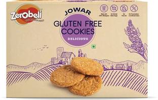 Zerobeli Jowar Gluten Free Cookies | Goodness of Oats,Gram & Corn | No Preservative Cookies Biscuit